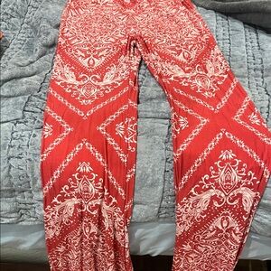 Novella Royale Red and White Paisley Janis bells Banana bandit paisley